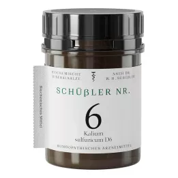 SCHÜSSLER Nr.6 Kalium sulfuricum D 6 tabletės, 400 vnt