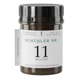 SCHÜSSLER Nr.11 Silicea D 12 tablečių, 400 vnt