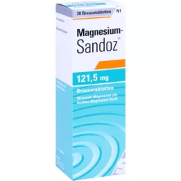 MAGNESIUM SANDOZ 121,5 mg šnypščiosios tabletės, 20 vnt