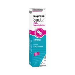 MAGNESIUM SANDOZ 243 mg šnypščiosios tabletės, 20 vnt