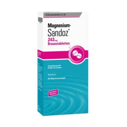 MAGNESIUM SANDOZ 243 mg šnypščiosios tabletės, 40 vnt