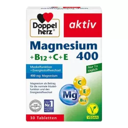 DOPPELHERZ Magnis 400+B12+C+E tabletės, 30 vnt