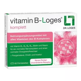 VITAMIN B-LOGES pilnos plėvele dengtos tabletės, 60 vnt
