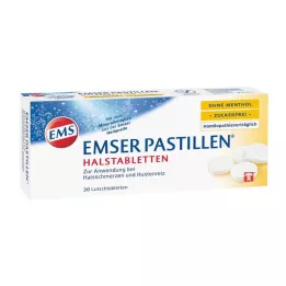 EMSER Pastilės be mentolio be cukraus, 30 vnt