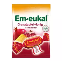 EM-EUKAL Granatų-medaus saldainiai su cukrumi, 75 g