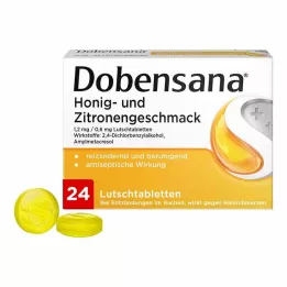 DOBENSANA Medaus ir citrinos skonio.1,2mg/0,6mg Lut., 24 vnt