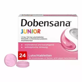 DOBENSANA Junior 1,2mg/0,6mg pastilės, 24 vnt