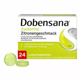 DOBENSANA citrinos žievelė be cukraus 1,2 mg / 0,6 mg Lut., 24 vnt