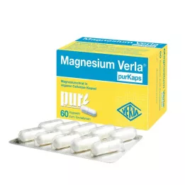 MAGNESIUM VERLA purKaps vegan kapsulės, skirtos vartoti per burną, 60 vnt