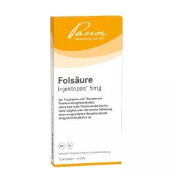 FOLSÄURE INJEKTOPAS 5 mg injekcinis tirpalas, 10 vnt