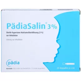PÄDIASALIN 3% inhaliacinės ampulės, 20 vnt