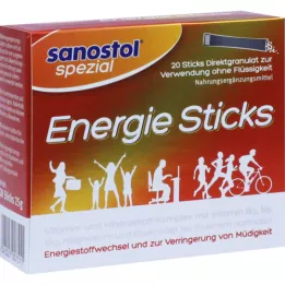 SANOSTOL specialios energijos lazdelės, 20 vnt