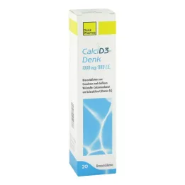 CALCI D3-Denk 1 000 mg/880 I.E. šnypščiosios tabletės, 20 vnt