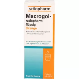 MACROGOL-ratiopharm skystas oranžinis, 250 ml