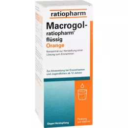 MACROGOL-ratiopharm skystas oranžinis, 1000 ml