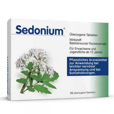 SEDONIUM dengtos tabletės, 50 vnt SEDONIUM dengtos tabletės, 50 vnt