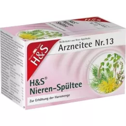 H&S Inkstų skalavimo arbatos filtro maišelis, 20X2,0 g
