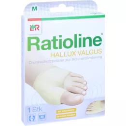 RATIOLINE Hallux valgus slėginis apsauginis įklotas M dydis, 1 vnt