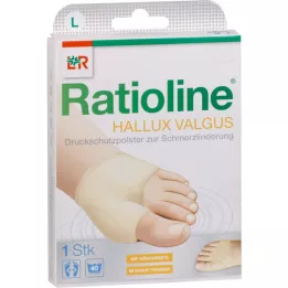 RATIOLINE Hallux valgus slėginis apsauginis padėklas, dydis L, 1 vnt