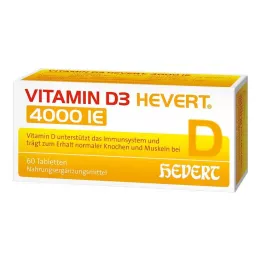 VITAMIN D3 HEVERT 4000 TV tabletės, 60 vnt