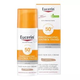 EUCERIN Saulė CC Vidutinis kreminis atspalvis LSF 50+, 50 ml