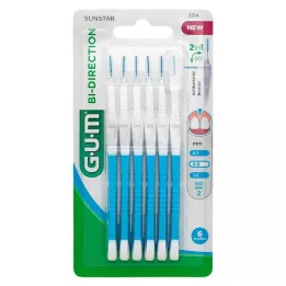 GUM Bi-Direction Interdentalb.0,9 mm mėlyna, 6 vnt