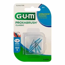 GUM Proxabrush Classic keičiami šepečiai 1,6 mm, 8 vnt