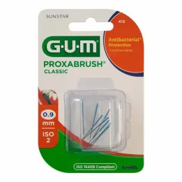 GUM Proxabrush Classic keičiami šepečiai 0,9 mm, 8 vnt