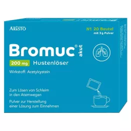 BROMUC ūminis 200 mg kosulį mažinančios tabletės, skirtos gerti, 20 vnt