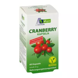 CRANBERRY VEGAN Kapsulės 400 mg, 60 vnt