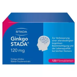 GINKGO STADA 120 mg plėvele dengtos tabletės, 120 vnt