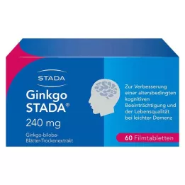 GINKGO STADA 240 mg plėvele dengtos tabletės, 60 vnt