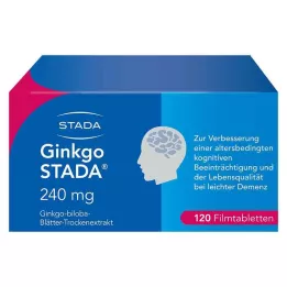 GINKGO STADA 240 mg plėvele dengtos tabletės, 120 vnt