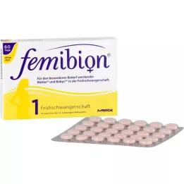 FEMIBION Nėštumas 1 D3+800 μg folio be jodo, 60 vnt
