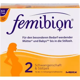 FEMIBION Nėštumas 2 D3+DHA+400 μg fol.o.jodo, 120 vnt