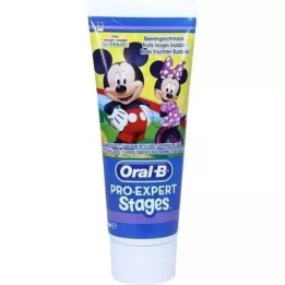 ORAL B Stages vaikiška dantų pasta „Mickey Mouse“, 75 ml
