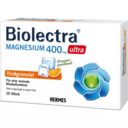 BIOLECTRA Magnis 400 mg ultra geriamasis apelsinas, 10 vnt