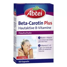 ABTEI Beta-Carotene Plus Skin-Active B-vitaminų kapsulės, 50 vnt