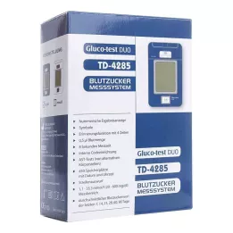 GLUCO TEST DUO Pradinis gliukozės kiekio kraujyje matuoklio rinkinys mg/dl, 1 vnt