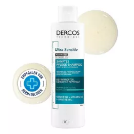 VICHY DERCOS itin jautrus šampūnas riebiai galvos odai, 200 ml