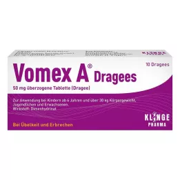 VOMEX A Dragees 50 mg dengtos tabletės, 10 vnt