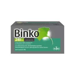 BINKO 240 mg plėvele dengtos tabletės, 60 vnt