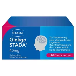 GINKGO STADA 40 mg plėvele dengtos tabletės, 120 vnt