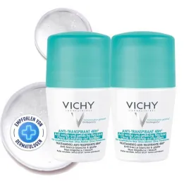 Vichy Dezodorantas Roll-on Anti Stains 48h, 2X50 ml