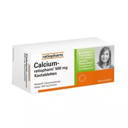CALCIUM-RATIOPHARM 500 mg kramtomosios tabletės, 100 vnt