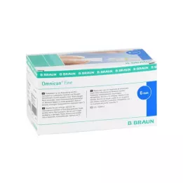 OMNICAN smulki rašiklio kaniulė 31 G 0,25x6 mm, 100 vnt