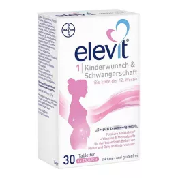 ELEVIT 1 noras turėti vaikų &amp; Nėštumo tabletės, 30 vnt