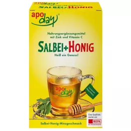 APODAY karštas šalavijas+medus+Vit.C+cinko milteliai, 10X10 g