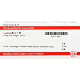 HEPAR SULFURIS D 12 ampulės, 8X1 ml