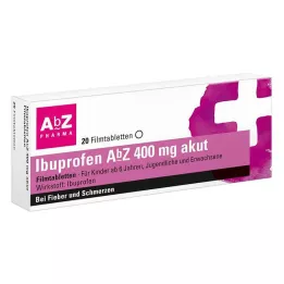 IBUPROFEN AbZ 400 mg ūminės plėvele dengtos tabletės, 20 vnt